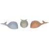 Badspeeltjes walvis - 3-pack bath toy whale quarry blue mix (Geboortelijst Sézane I.)